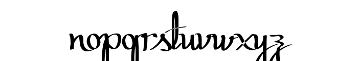 Zephiroth Straight Font LOWERCASE