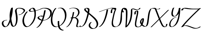 Zephiroth Font UPPERCASE
