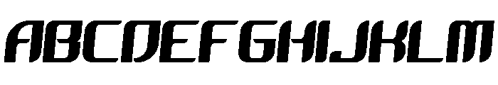 Zero G Italic Font UPPERCASE
