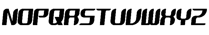 Zero G Italic Font UPPERCASE