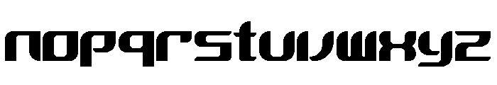 Zero G Font LOWERCASE