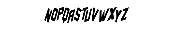 Zero Gravity Italic Font LOWERCASE