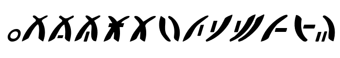 Zeta Reticuli Italic Font UPPERCASE