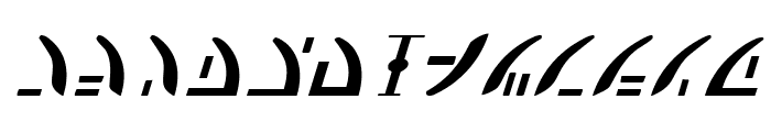 Zeta Reticuli Italic Font UPPERCASE