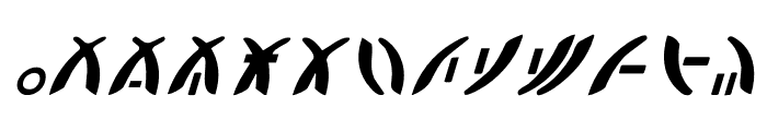 Zeta Reticuli Italic Font UPPERCASE