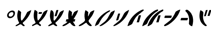 Zeta Reticuli Italic Font LOWERCASE