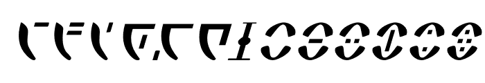 Zeta Reticuli Italic Font LOWERCASE