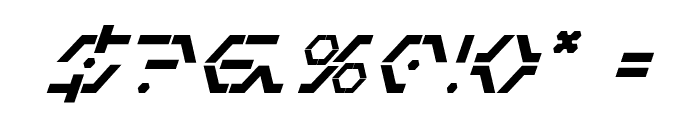 Zeta Sentry Bold Italic Font OTHER CHARS