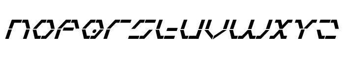 Zeta Sentry Bold Italic Font UPPERCASE