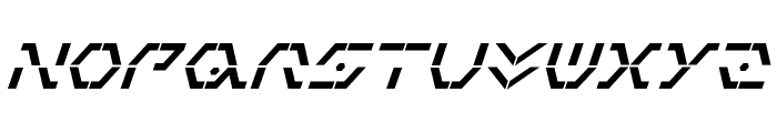 Zeta Sentry Bold Italic Font LOWERCASE