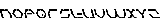 Zeta Sentry Bold Leftalic Font UPPERCASE