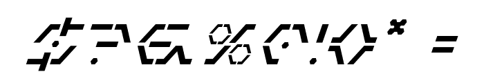 Zeta Sentry Italic Font OTHER CHARS