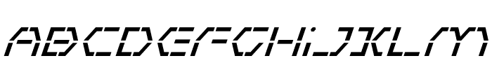 Zeta Sentry Italic Font UPPERCASE