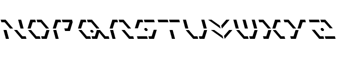 Zeta Sentry Leftalic Font LOWERCASE
