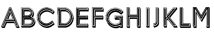 Zezen Regular Font UPPERCASE