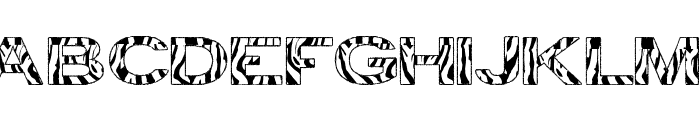 zebra tfb Font UPPERCASE