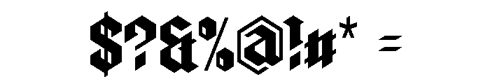 zerbeer Blk eYe/FS Regular Font OTHER CHARS