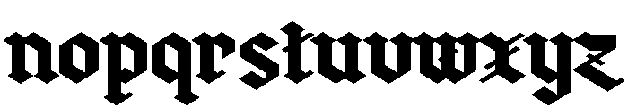 zerbeer Blk eYe/FS Regular Font LOWERCASE