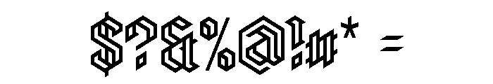 zerbeer eYe/FS Regular Font OTHER CHARS