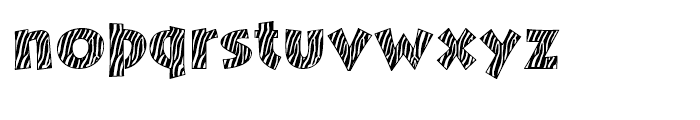 Zebra Skin Aarde Regular Font LOWERCASE