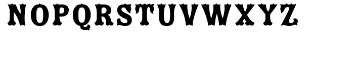 Zebrawood Fill Font LOWERCASE