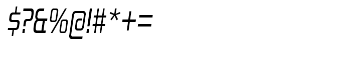Zekton Condensed Italic Font OTHER CHARS