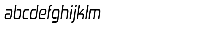 Zekton Condensed Italic Font LOWERCASE