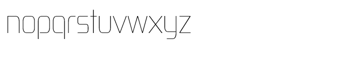 Zekton Condensed Ultra Light Font LOWERCASE