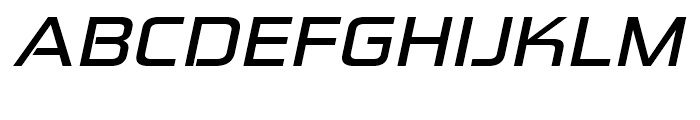 Zekton Extended Bold Italic Font UPPERCASE