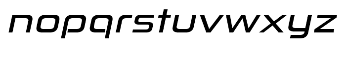 Zekton Extended Bold Italic Font LOWERCASE