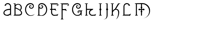 Zenthes Capitals Font LOWERCASE