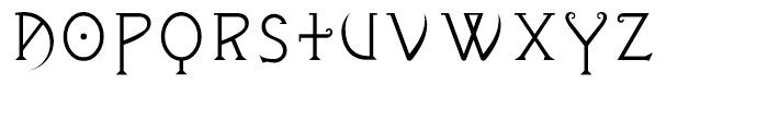 Zenthes Capitals Font LOWERCASE