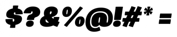 Zega Grot Black Italic Font OTHER CHARS