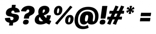 Zega Grot Extra Bold Italic Font OTHER CHARS