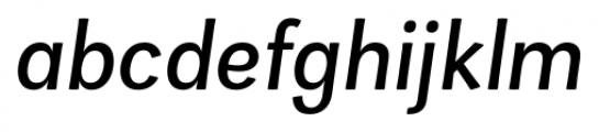 Zega Grot Medium Italic Font LOWERCASE