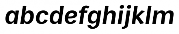 Zega Text Semi Bold Italic Font LOWERCASE