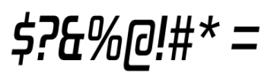 Zekton Condensed Bold Italic Font OTHER CHARS