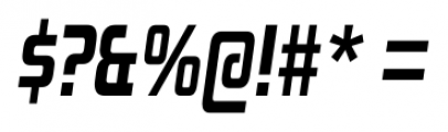Zekton Condensed Heavy Italic Font OTHER CHARS