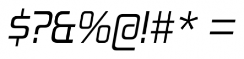 Zekton Italic Font OTHER CHARS