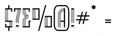 Zenia Regular Font OTHER CHARS