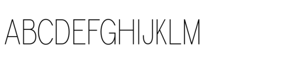 Zealandia Condensed Hairline Font UPPERCASE