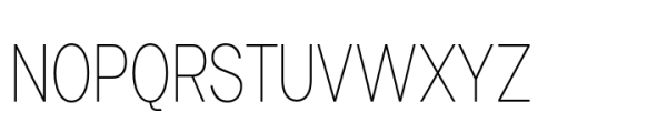 Zealandia Condensed Hairline Font UPPERCASE