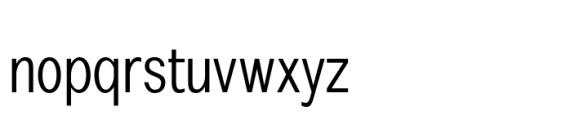 Zealandia Condensed Light Font LOWERCASE