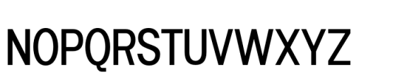 Zealandia Condensed Medium Font UPPERCASE