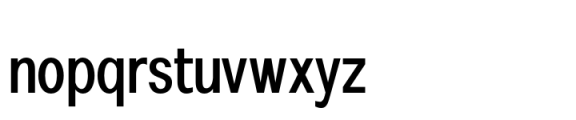 Zealandia Condensed Medium Font LOWERCASE