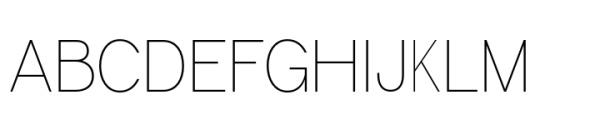 Zealandia Hairline Font UPPERCASE