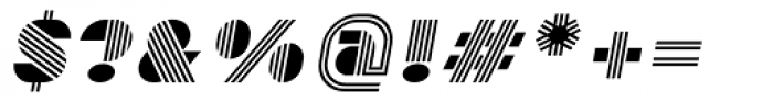 Zebron Italic Font OTHER CHARS
