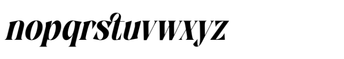 Zefta  Italic Font LOWERCASE