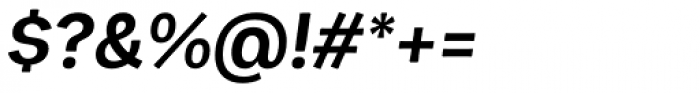 Zega Text Semibold Italic Font OTHER CHARS