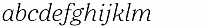 Zeit Extralight Italic Font LOWERCASE